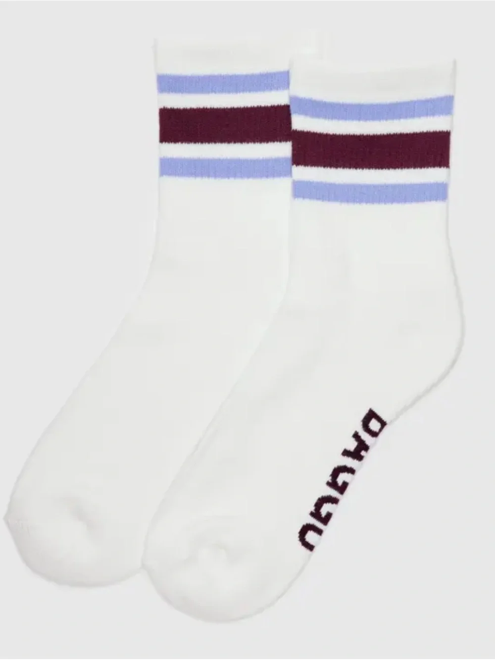 BUNDLE SET OF (2) BAGGU SOCKS SMILEY & STRIPE